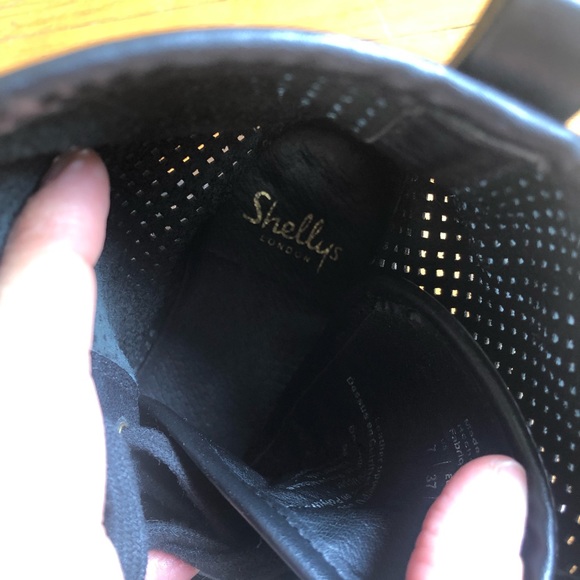 Shelly’s London Black Leather sneaker - Picture 6 of 6